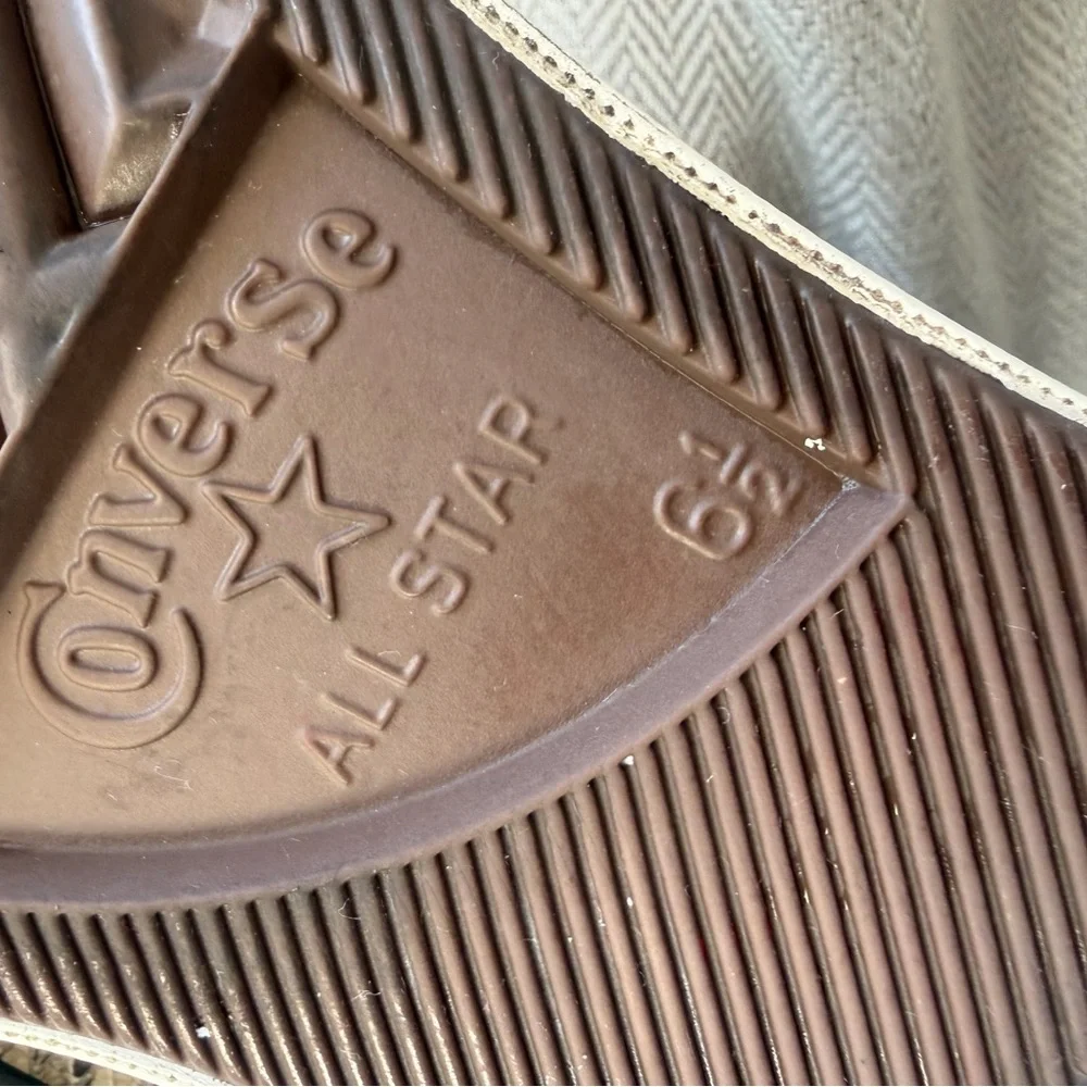 Converse High Top Snake Print Sneakers in Beige and Black - Picture 2 of 7